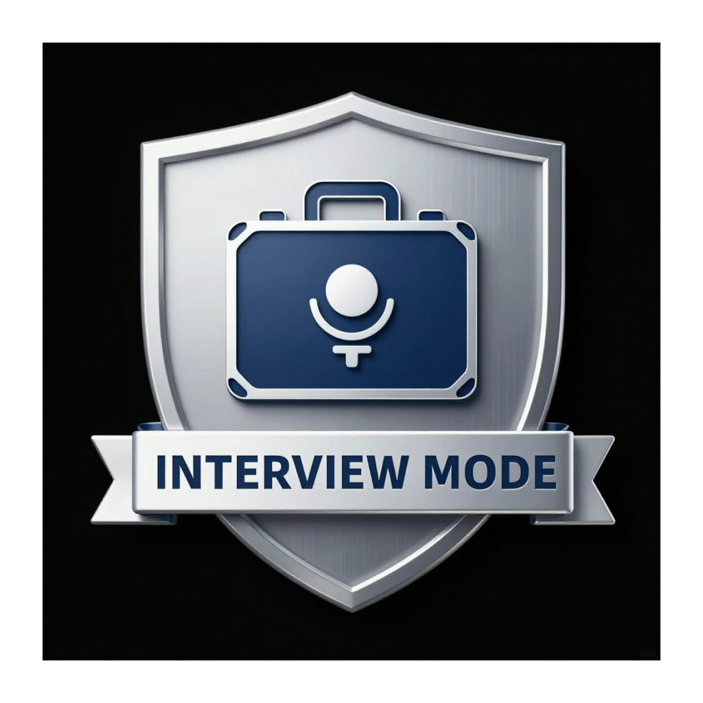 Interview Mode badge