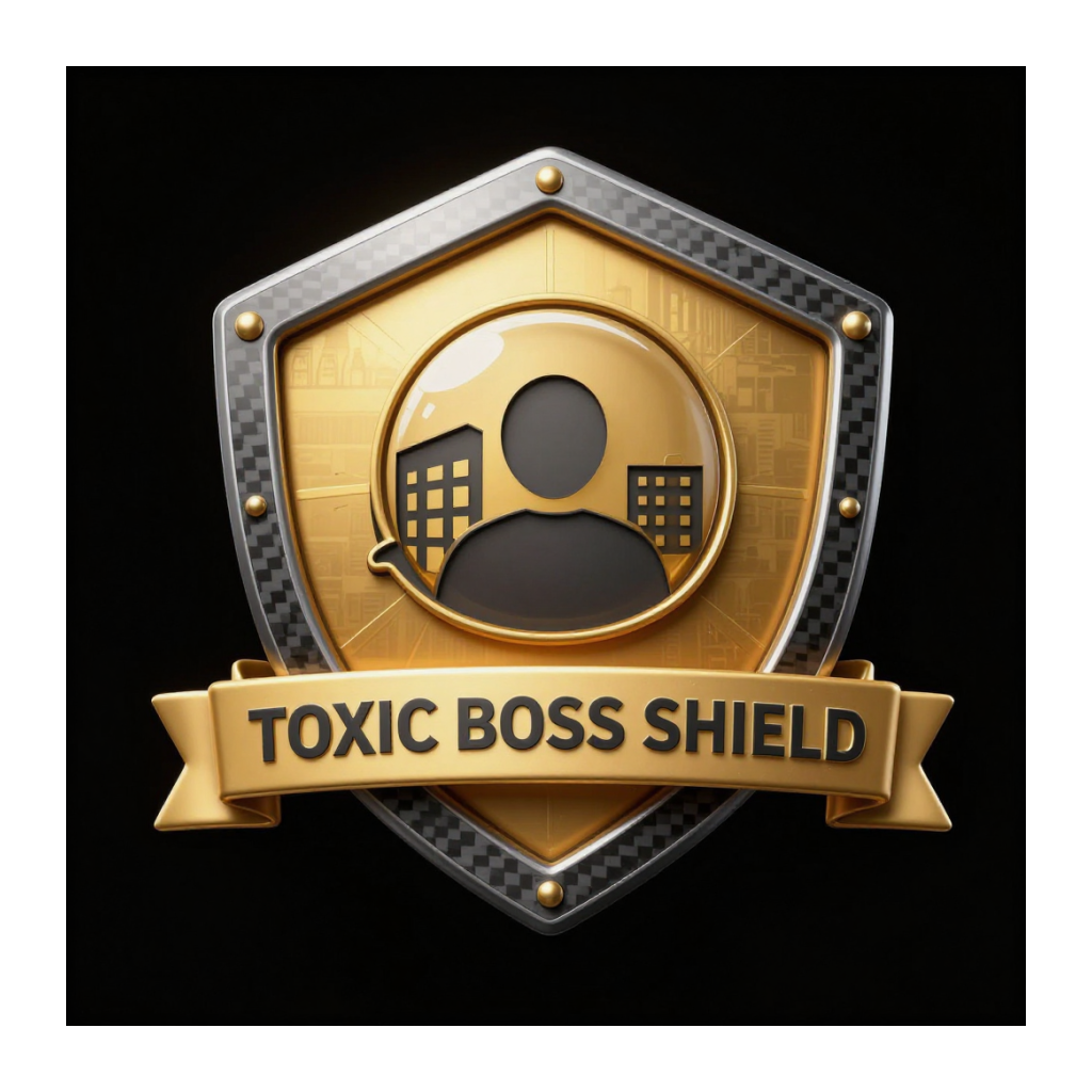 Toxic Boss Shield badge
