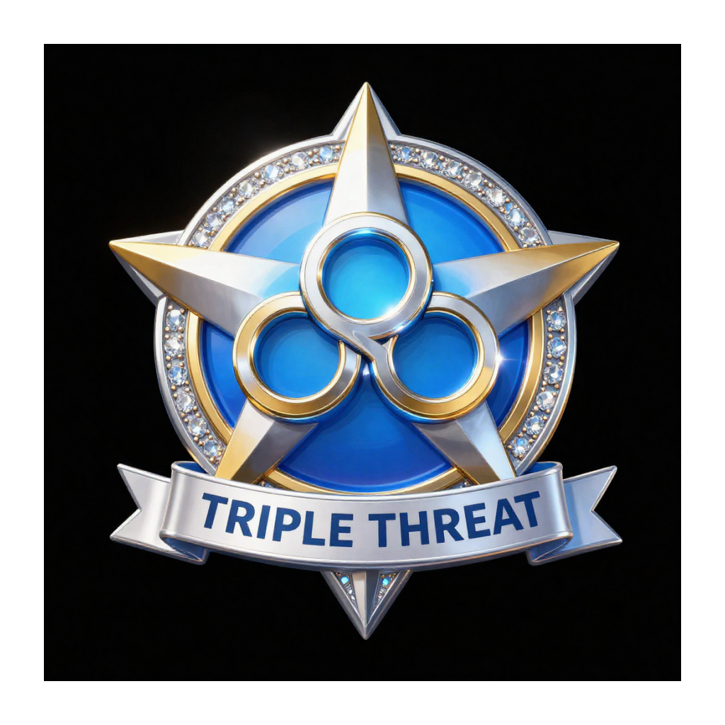 Triple Threat badge
