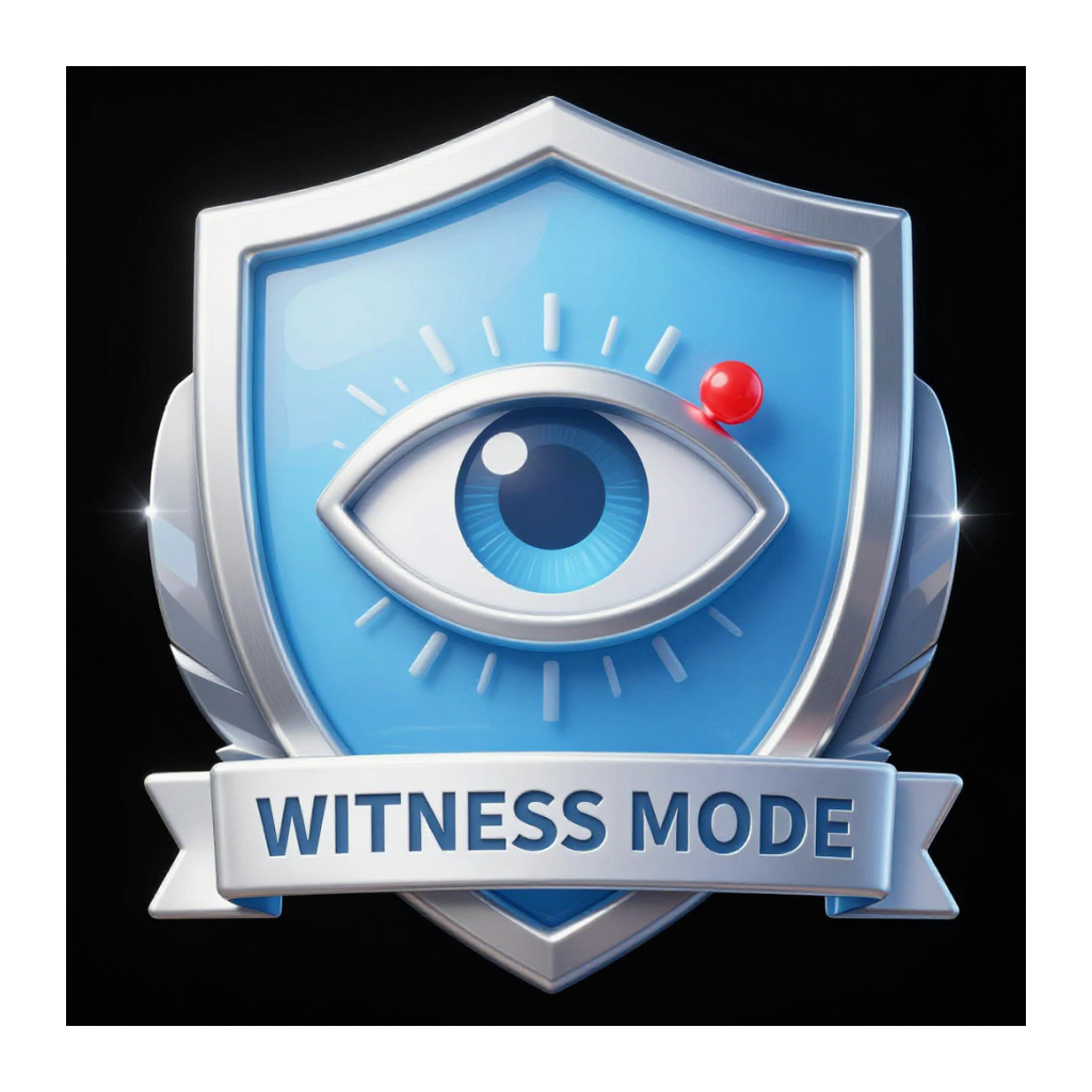 Witness Mode badge