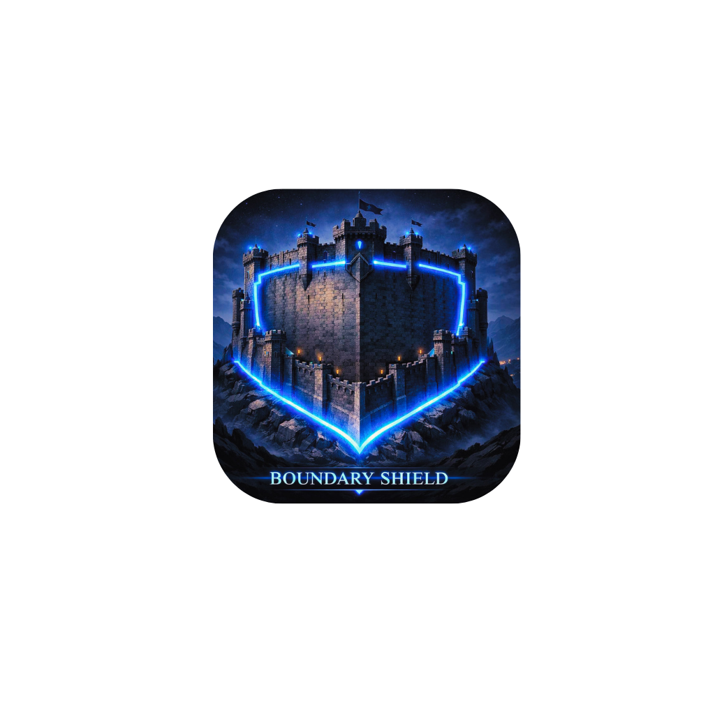 Boundary shield badge
