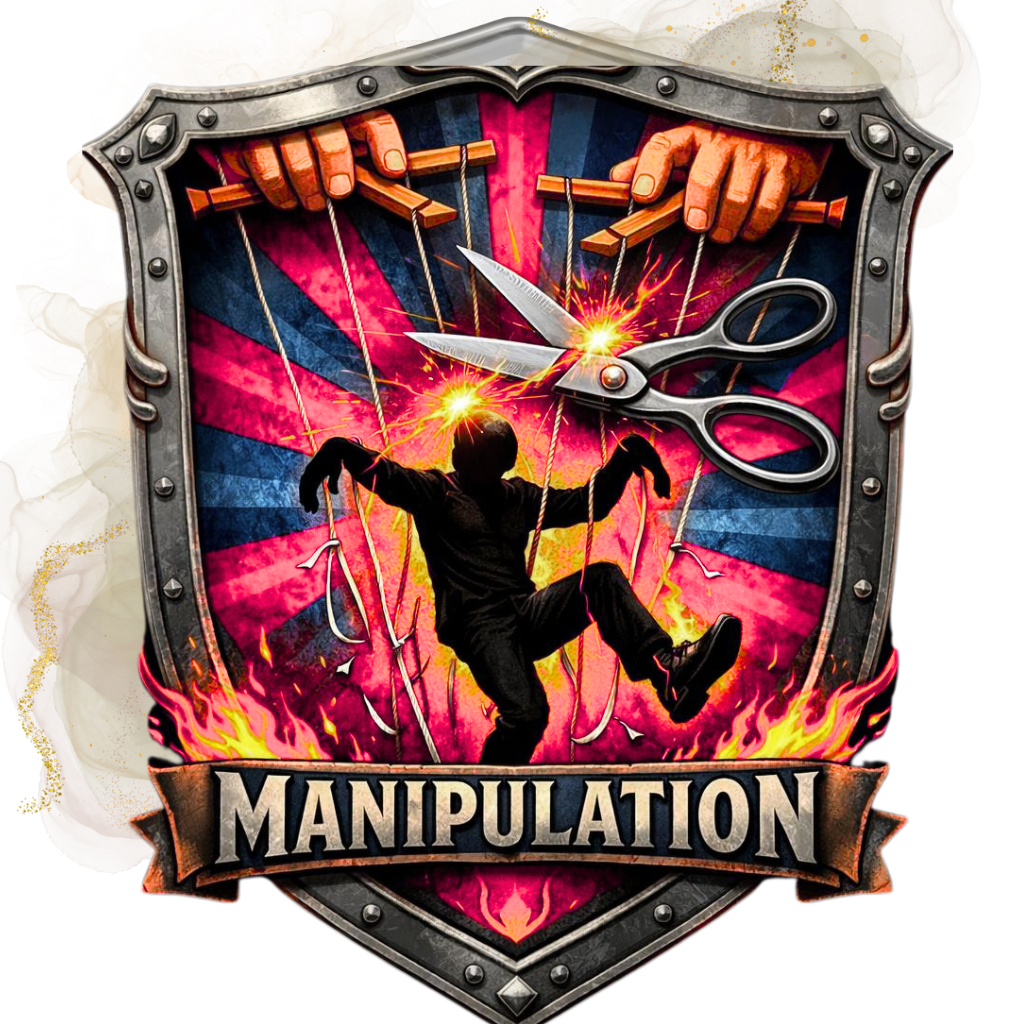 Manipulation shield badge
