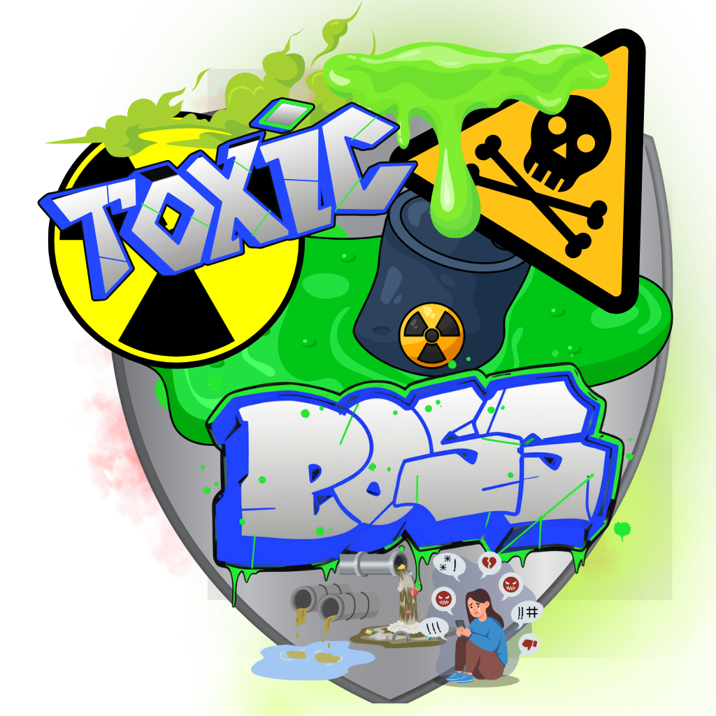 Toxic boss shield badge